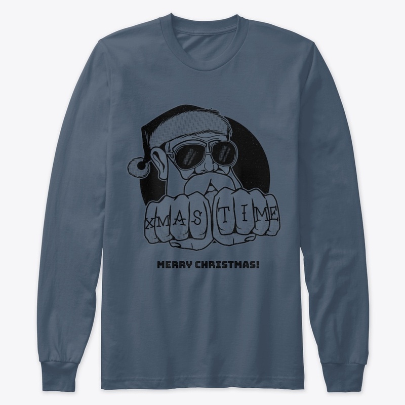 Christmas long sleeve shirt bad Santa