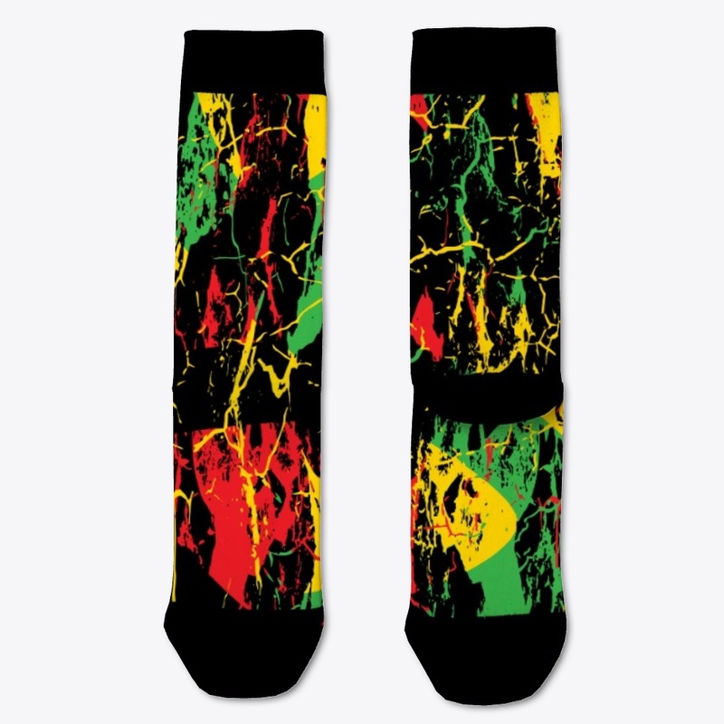 Jamaican Red Gold Green Art