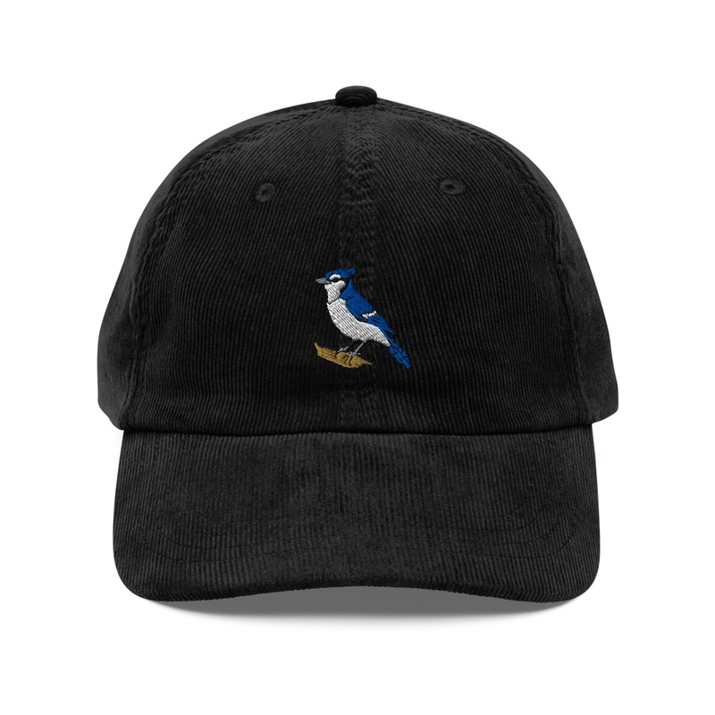Blue Jay Embroidered Corduroy Hay