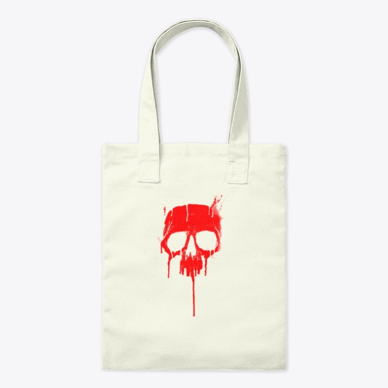 Classic Metal Graffiti Skull - Dripping