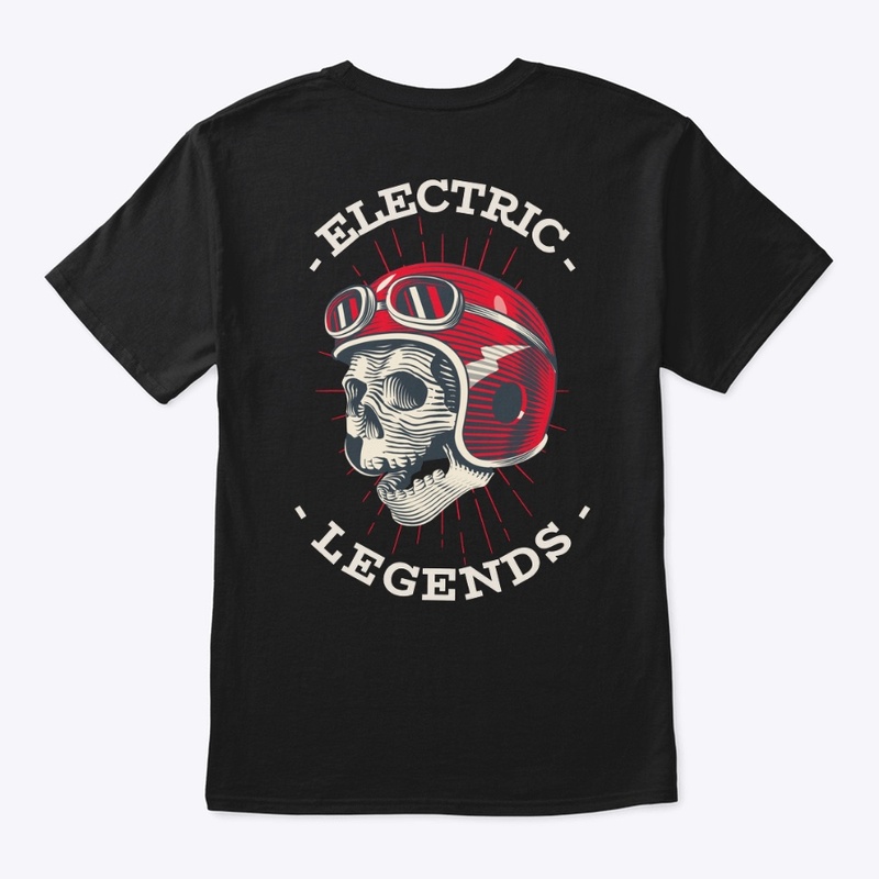 Red skull in black