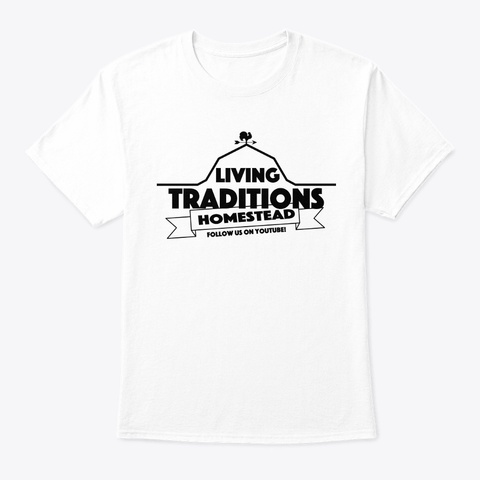 Lth Classic Crew Neck Tee (Black Logo) White T-Shirt Front