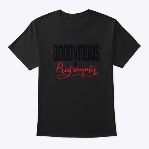 Anonymous Programmer Criminal Life Black T-Shirt Front