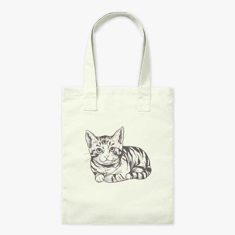 Cat drawed by pen