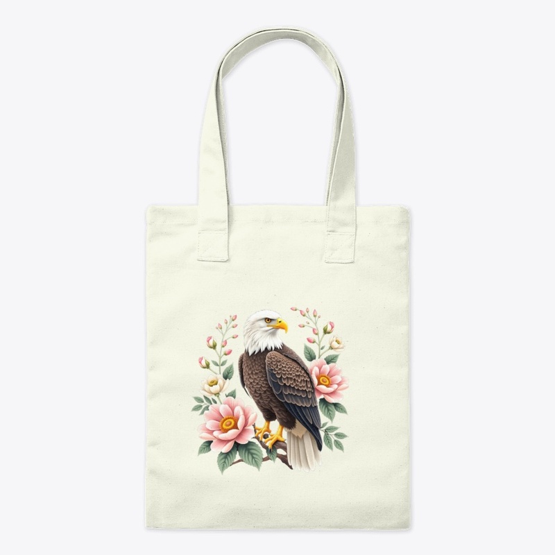 Bald Eagle Floral Botanical Graphic