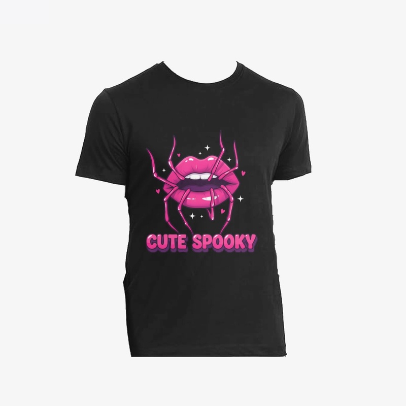 Cute Spooky Spider Lips