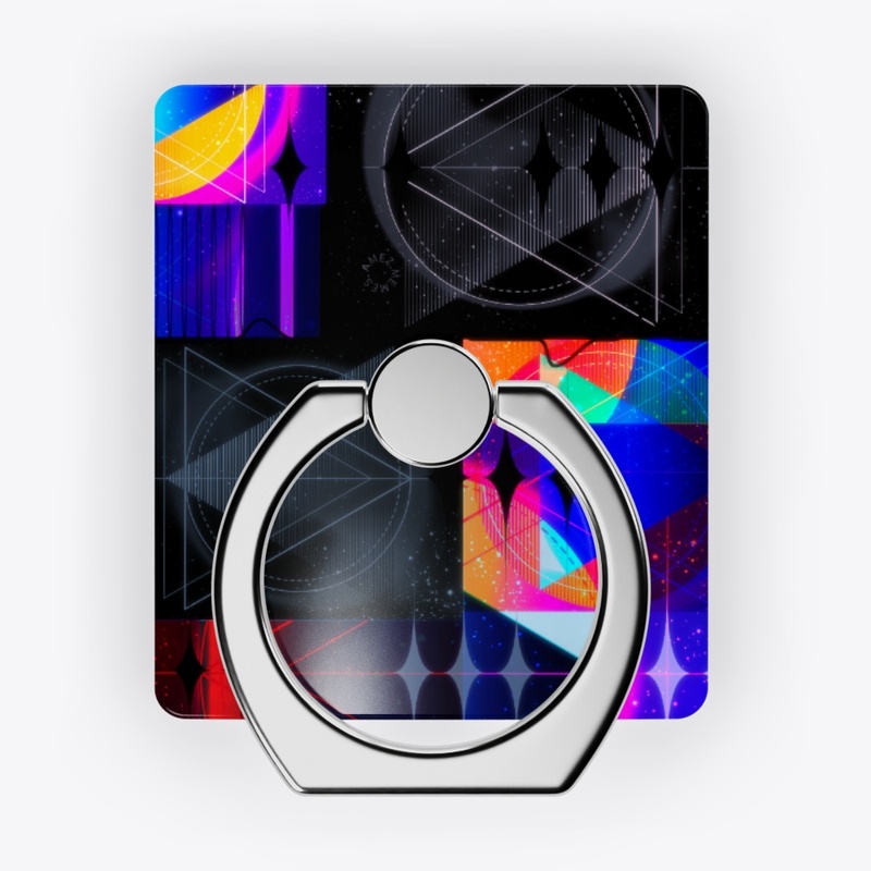 Bright Fluorescent Blk a Galaxy Design 