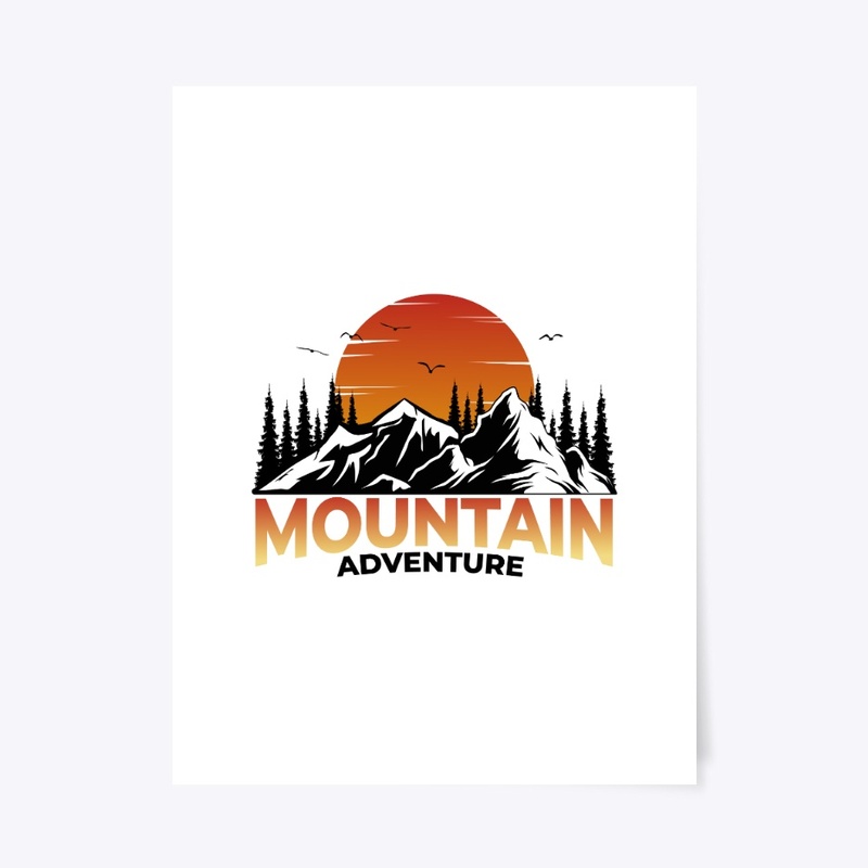 Mountain pine tree adventure sunset 