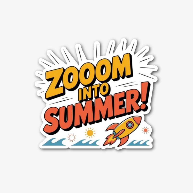 Zoom Into Summer Rocket Tee