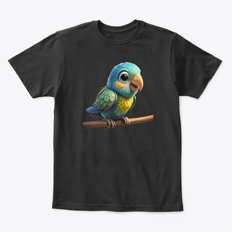 Cute Parrot Standing on a Branch.