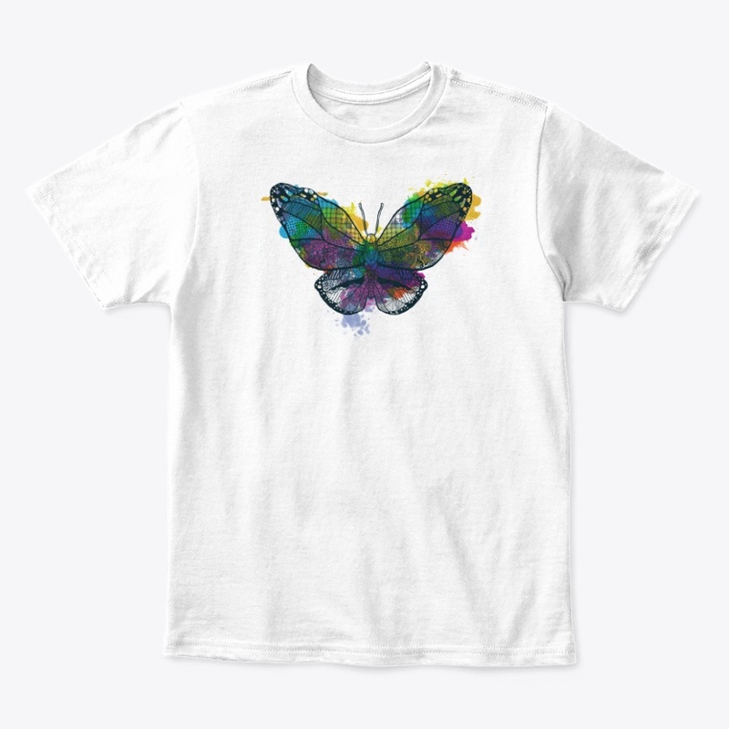 Rainbow splatter Butterfly 