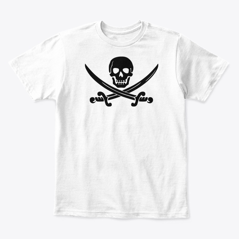Skull pirate and sword design