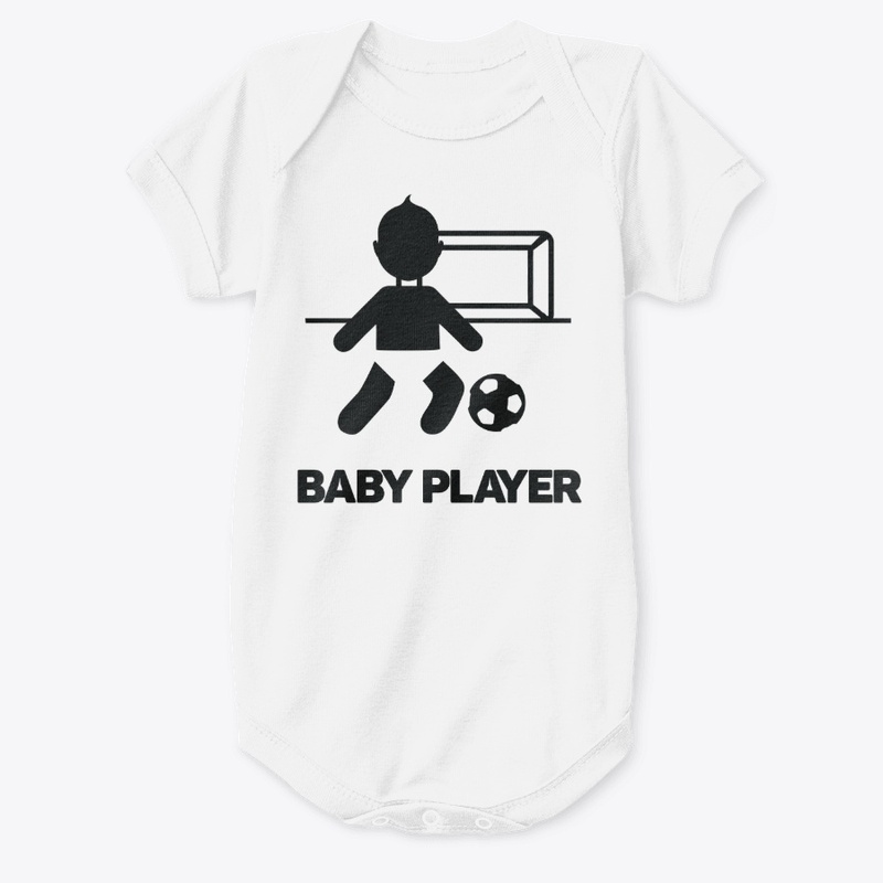 Short Sleeve Baby Bodysuit - Football