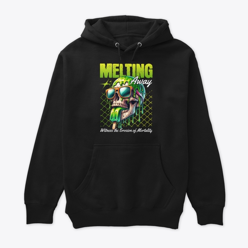 Trippy Skull Melting Away Streetwear Art
