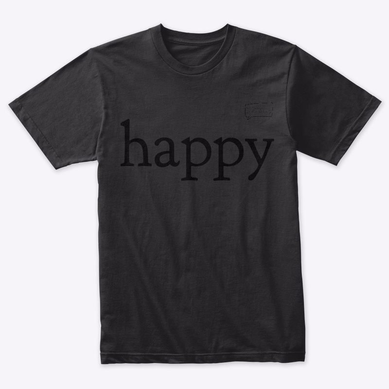 The subtle happy shirt.
