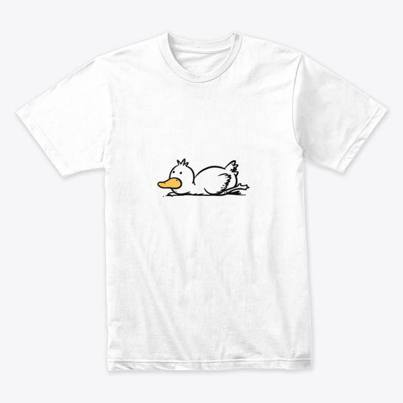Relaxing Minimalist Duck Illustration 