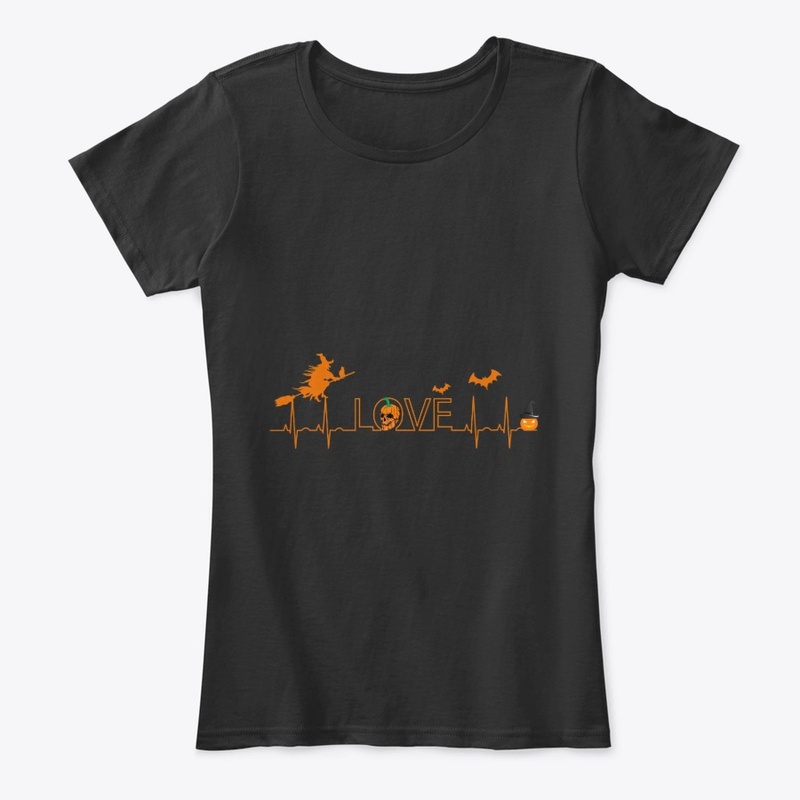 Pumpkin Halloween Heartbeat Nurse Love 