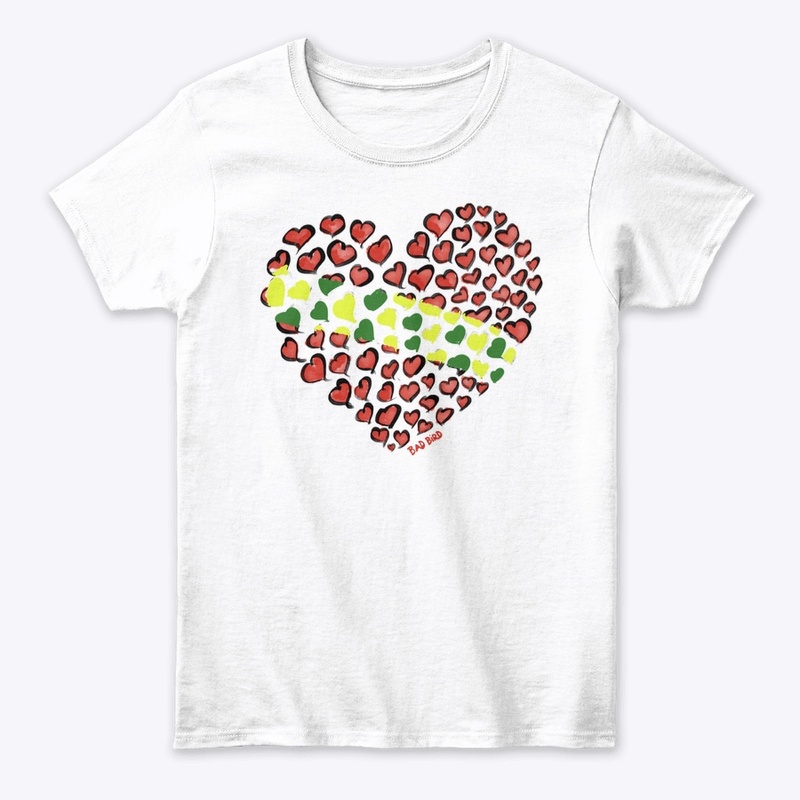 Girl T-Shirt Brazilian Hearts