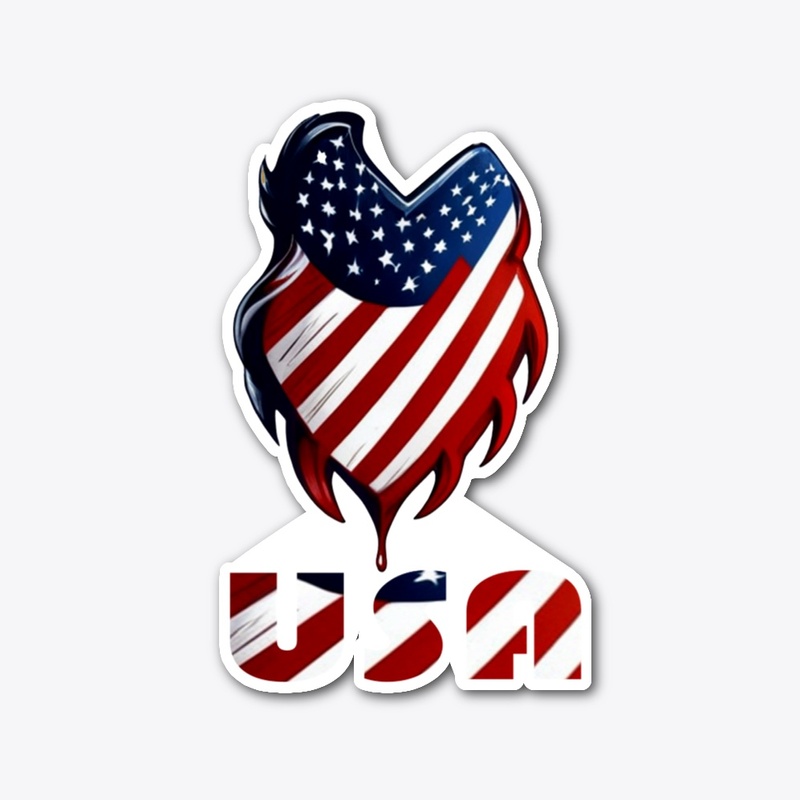 USA Flag design t-shirt