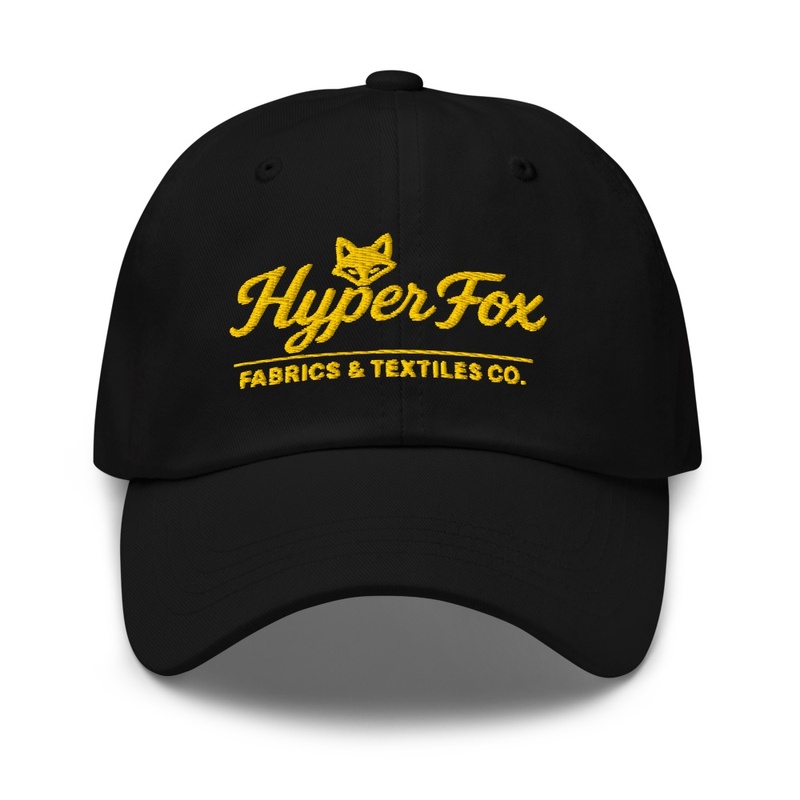 Gold Cursive Logo Hat