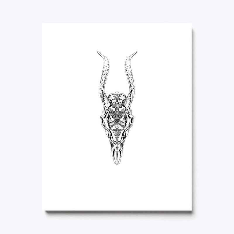 Horned skull by CrownPeople