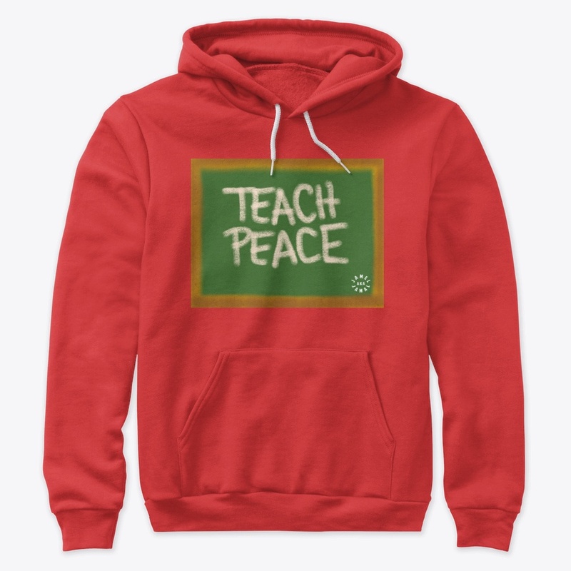 TEACH PEACE  | BLACK LOGO ON BACK