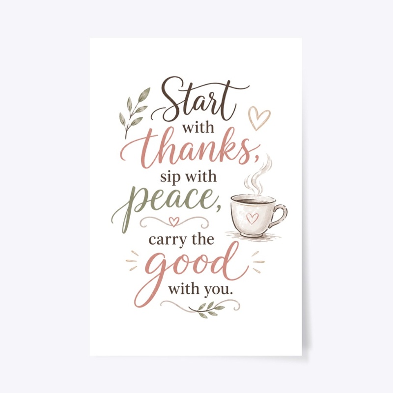 Start With Thanks Art & Merch