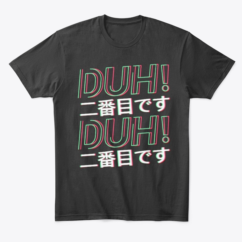 Duh fun Neon Slogan Word Graphic 