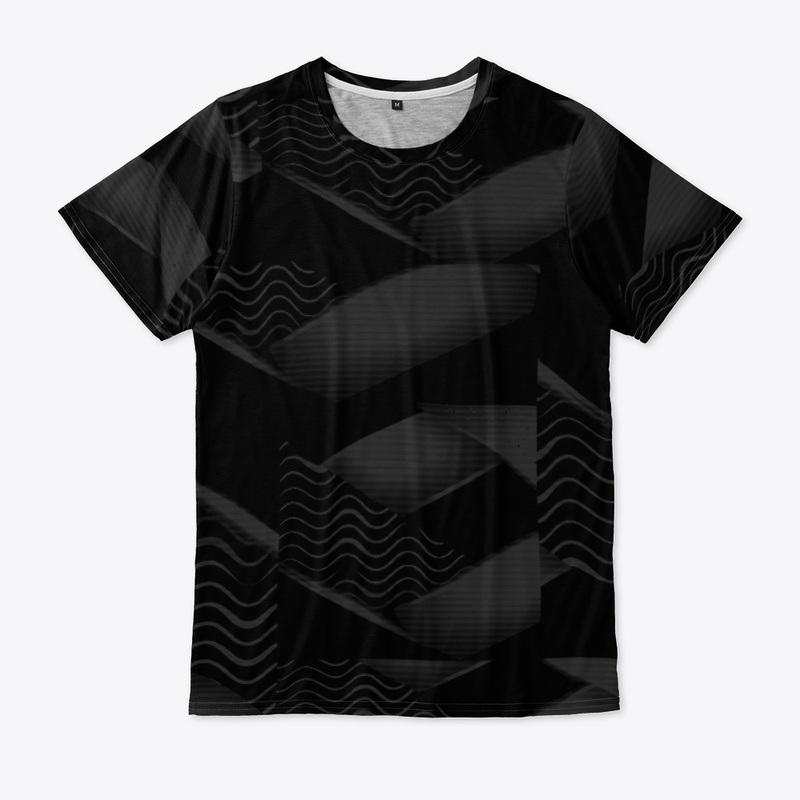 Black Grey Geometric Pattern 