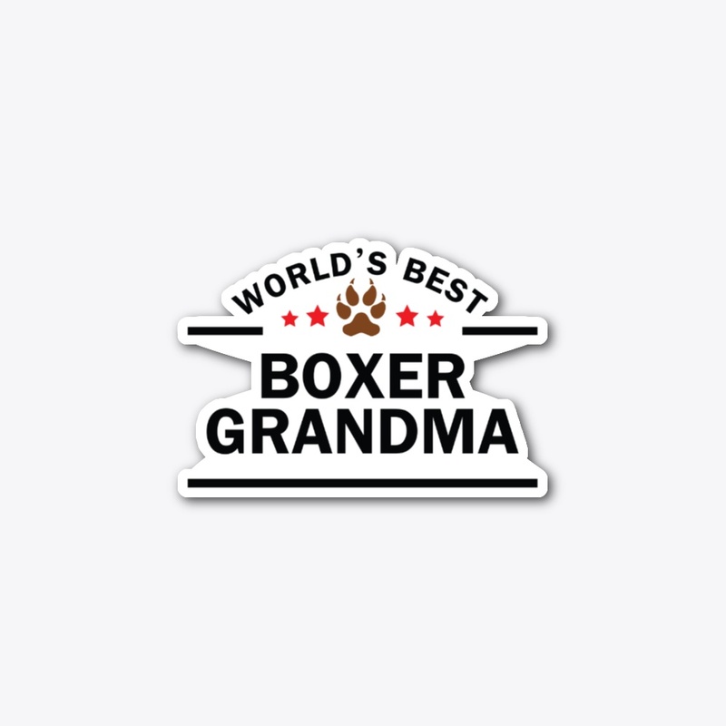 Boxer Grandma Mug and Apparel