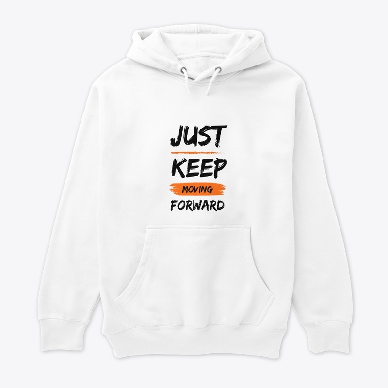 Moving Forward White Graphic T-Shirt