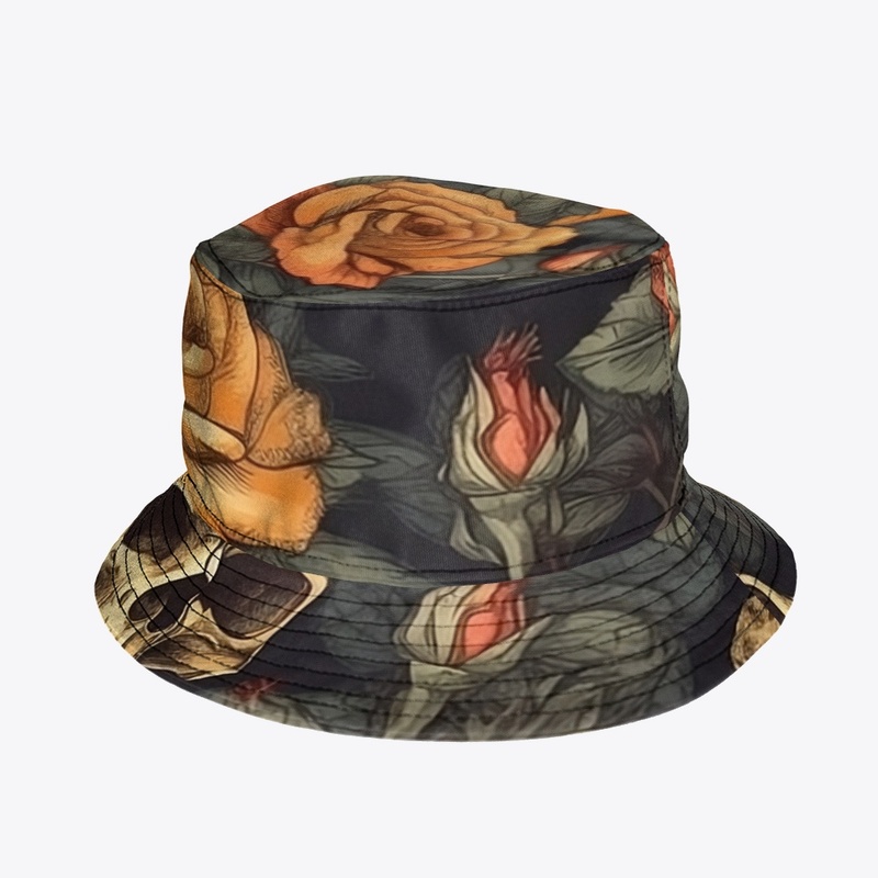 Skull and Roses All Over Print 