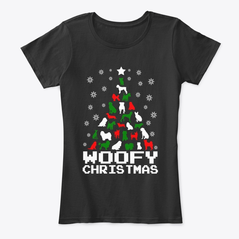 Woofy Christmas Dog Tree Slim Fit 