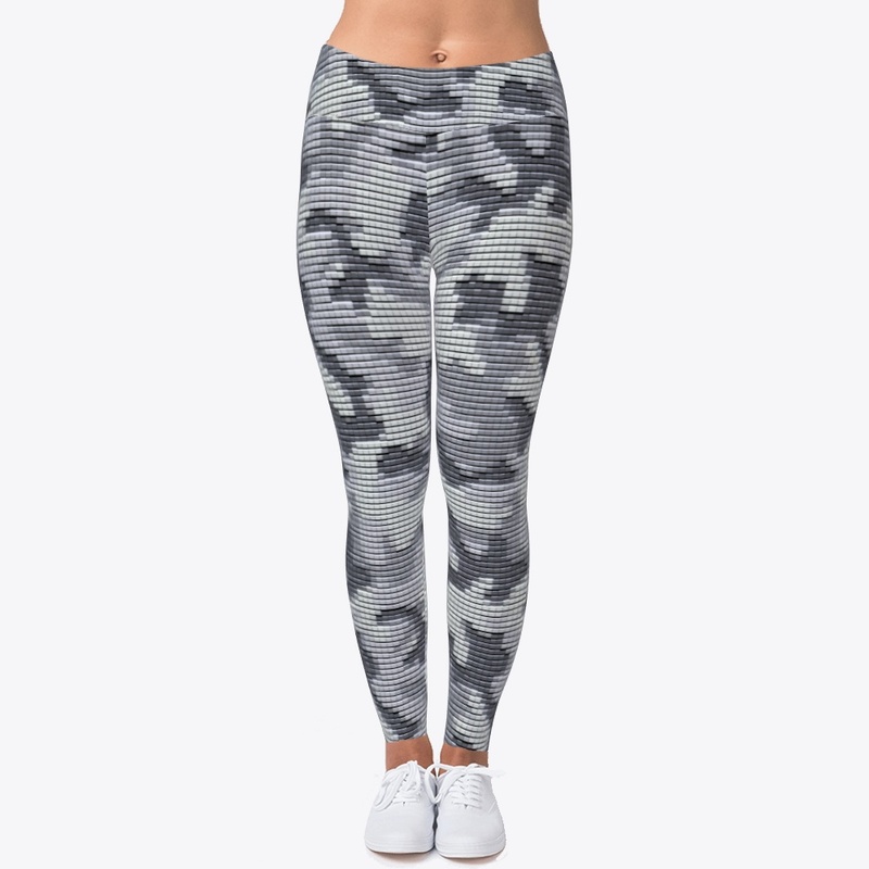 Patchwork camouflage black white 