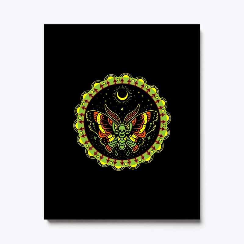 Butterfly Life Cycle with moon tshirt