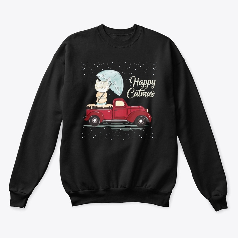 Happy Merry Catmas tee
