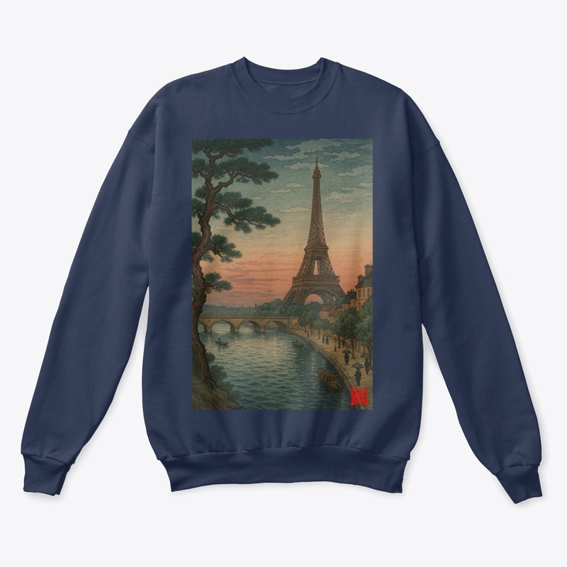 Paris View - Utagawa Hiroshige Style