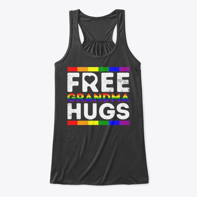 Free Grandma Hugs Rainbow LBGT