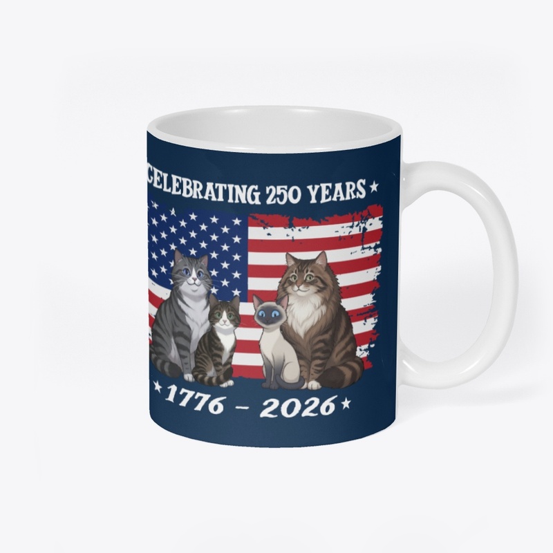250th US Anniversary Cats - Distressed