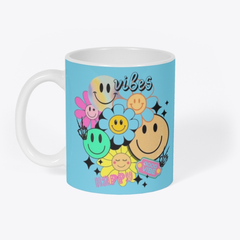 Good Vibes Smiley Mug's