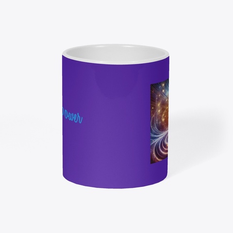 Clever Fox Presence Mug White Rich Purple T-Shirt Right