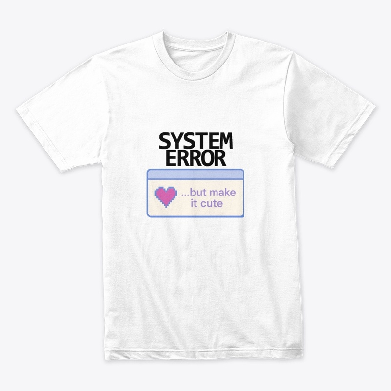 System Error (BLACK) Y2K Glitch Merch