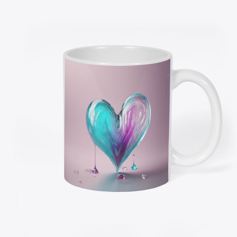 glass heart mug 46-25