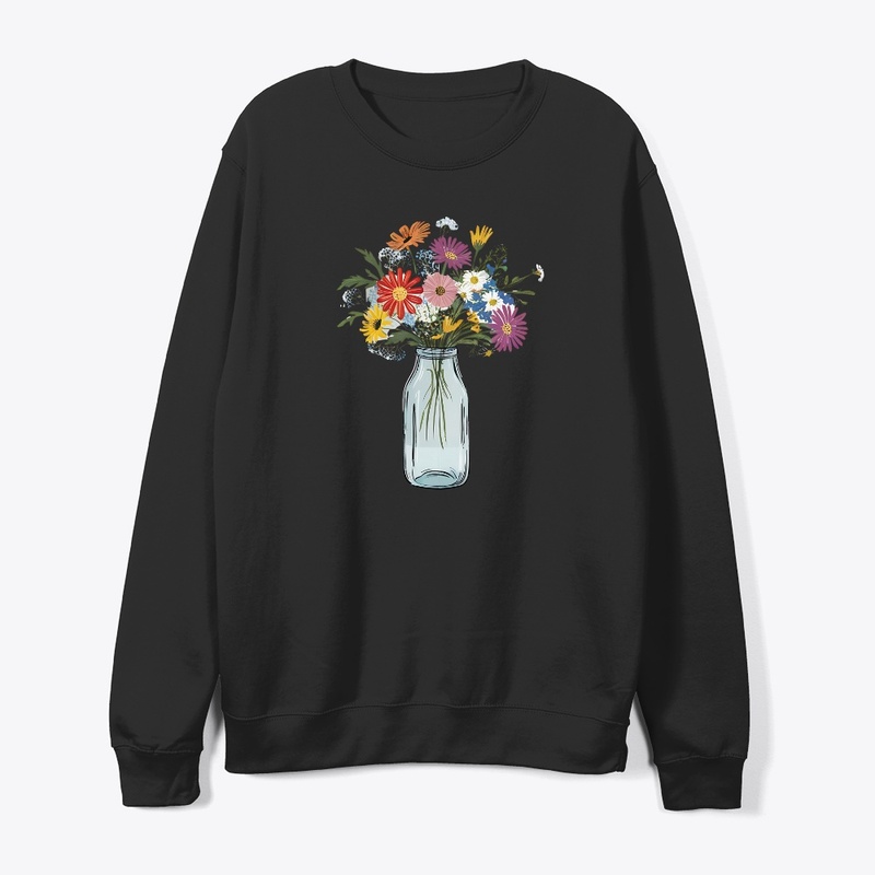 Mason Jar With Flowers