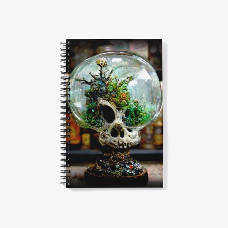 Skull terrarium 