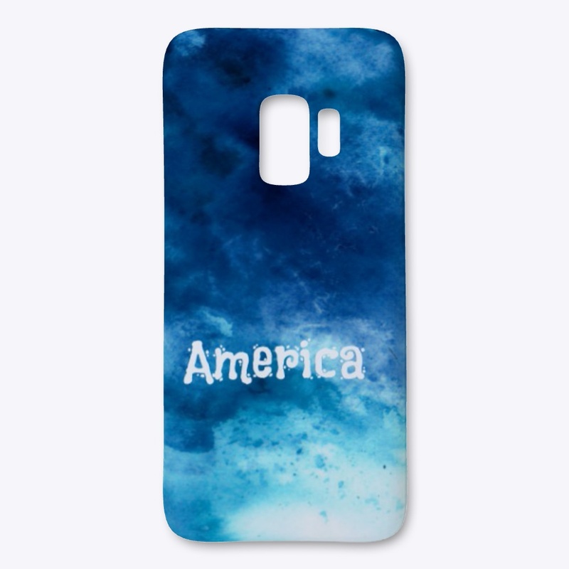 America splash of blue