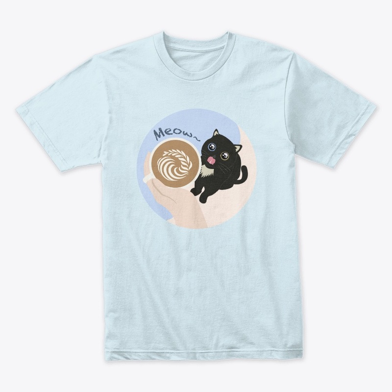 Black Kitten & Latte Meow