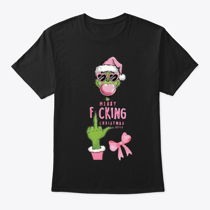 Funny Pink Christmas Attitude Art