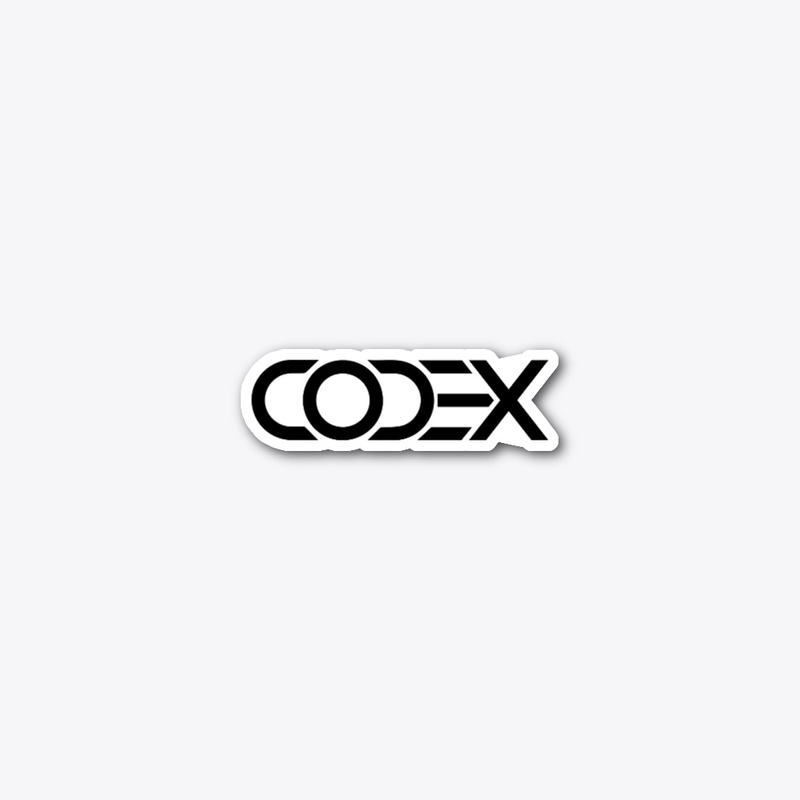 Codex Sticker Black Logo