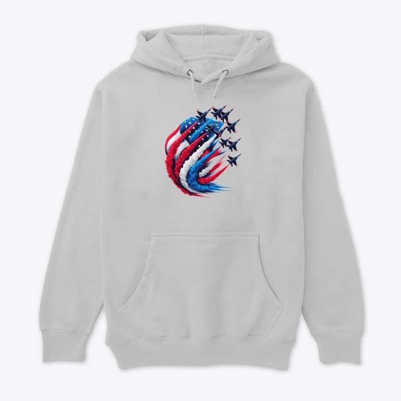 Red White Blue Jets Patriotic Military